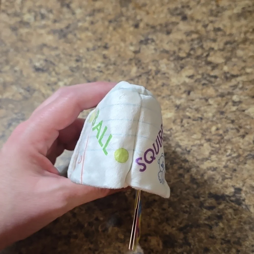 Bark Scootie Catcher Dog Toy - White and Blue NWT Size Small 0-20‎ Pounds